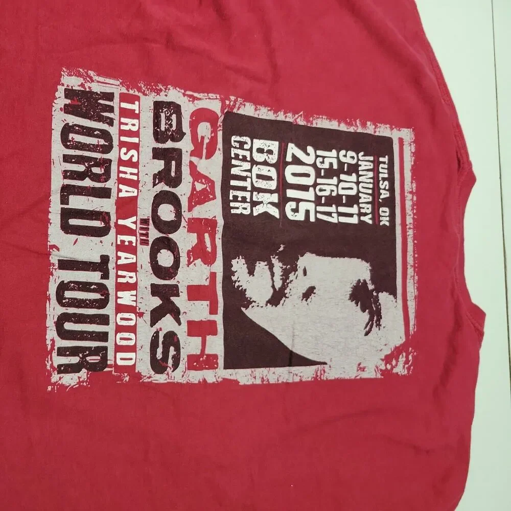 Garth Brooks Trisha Yearwood World Tour Bok Center T-Shirt Men XXL Gildan Cotton